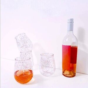 BANDO STEMLESS ACRYLIC WINE GLASS SET